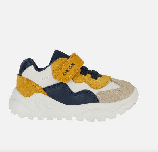 Geox Taupe and Ocher Yellow Ciufciuf  Runners