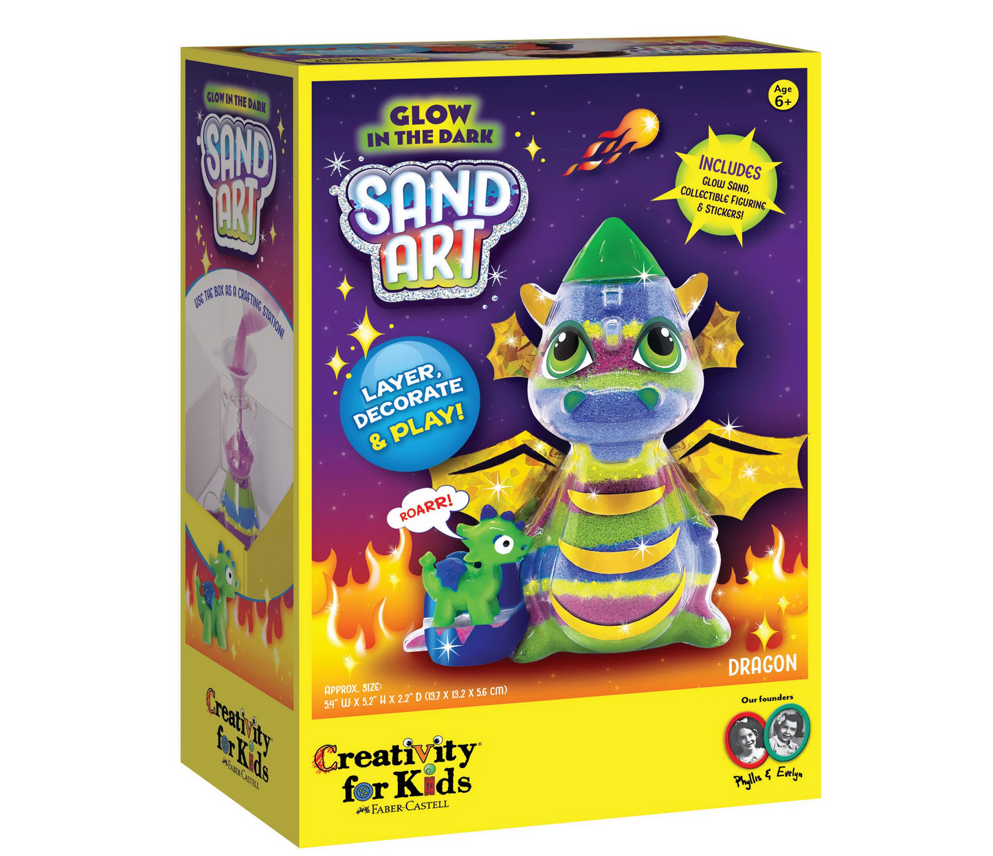 Glow in the Dark Sand Art Dragon by Faber-Castell