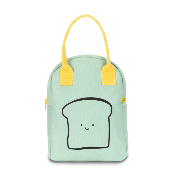Zipper Lunch Happy Bread / Mint by Fluf