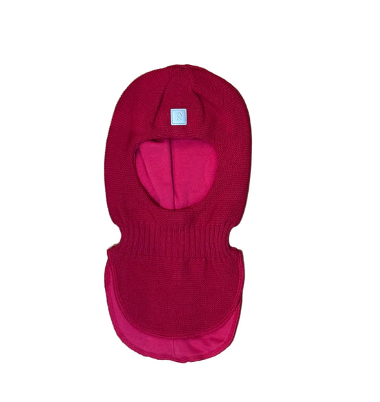 REIMA Cotton-Lined Wool Balaclava - Starrie  Rosy Berry