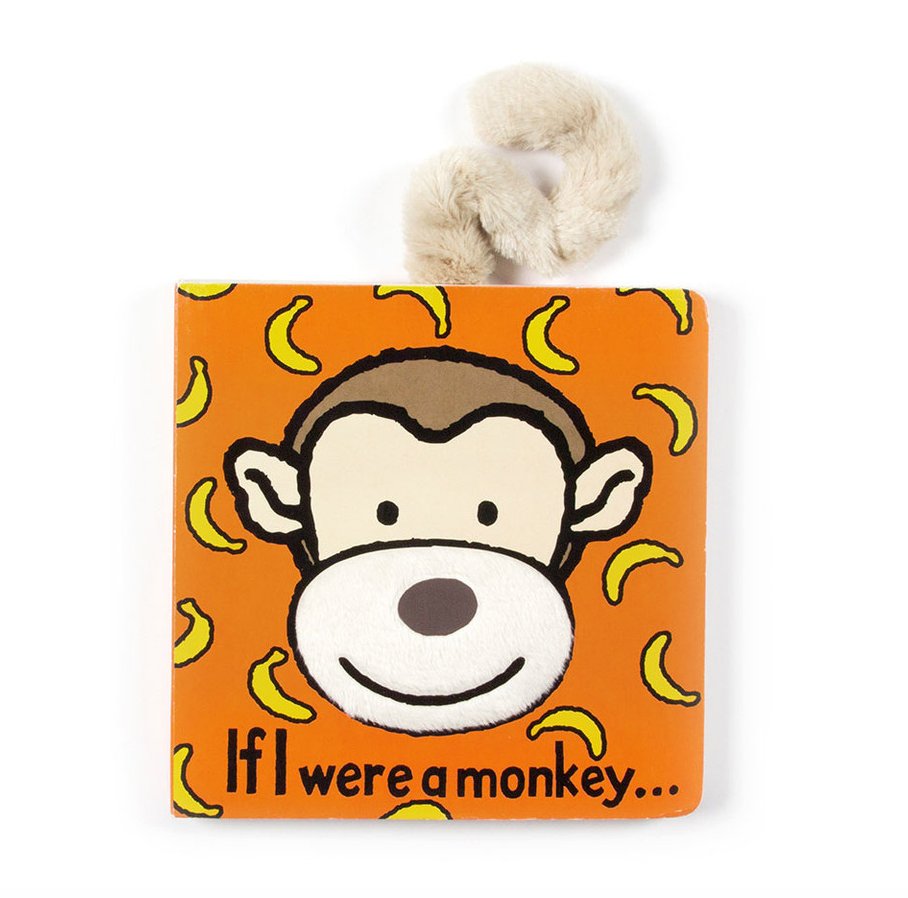 If I Were A Monkey Board Book by Jellycat
