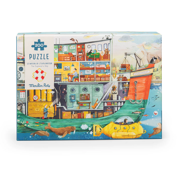 L'Explorateur - Ship Puzzle 200 pcs by Moulin Roty