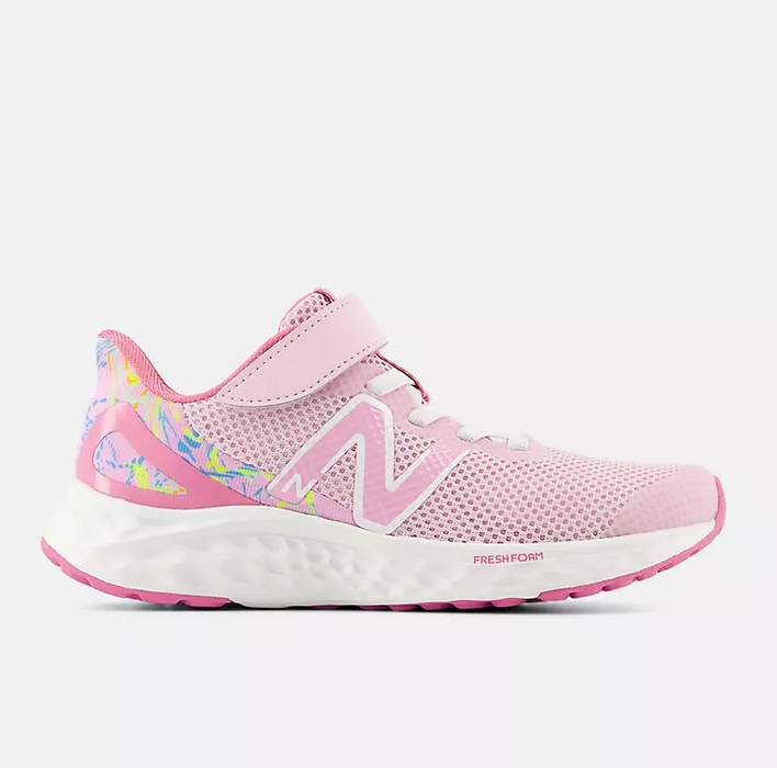 New Balance Fresh Foam Arishi v4 Bungee Lace with Top Strap Light Raspberry  with Real Pink