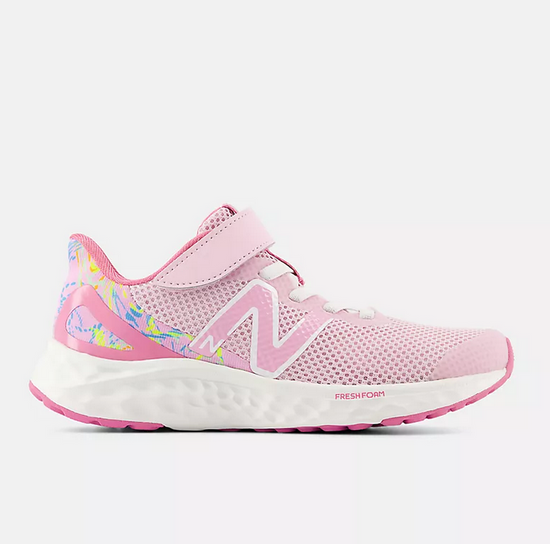 New Balance Fresh Foam Arishi v4 Bungee Lace with Top Strap Light Raspberry with Real Pink