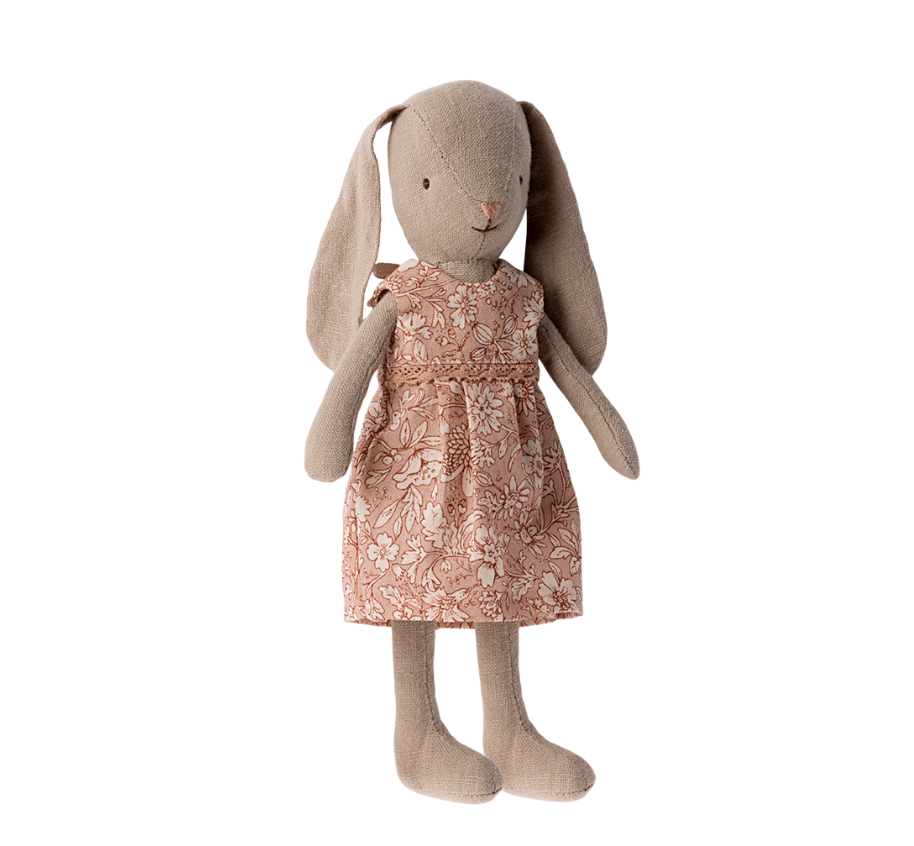 MAILEG Bunny (size 1)  -Flower Dress