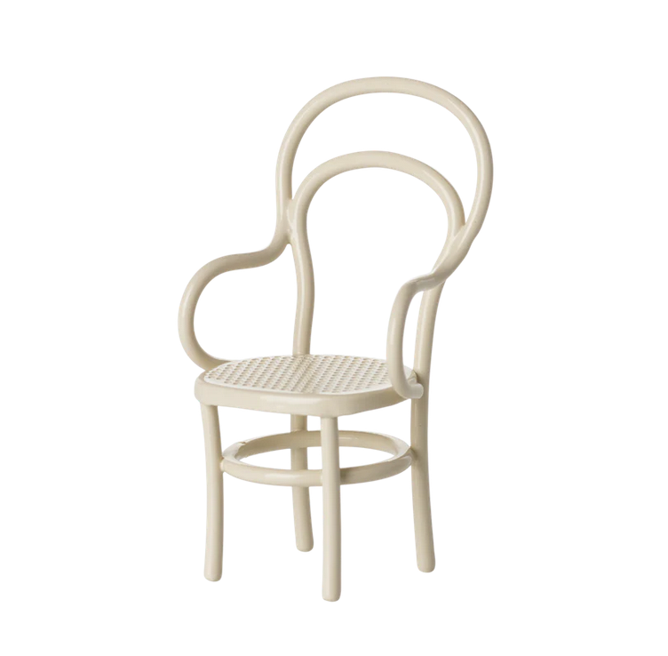Maileg -  Vintage chair, Mouse - White