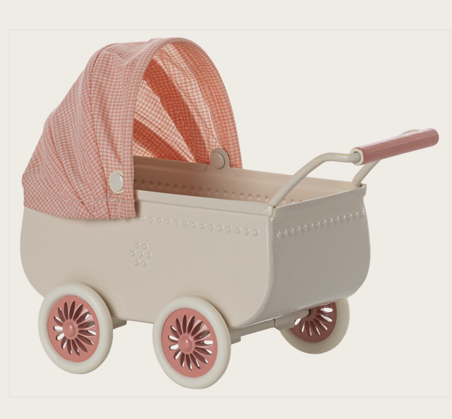 2025 Maileg Pram, Mouse - Coral