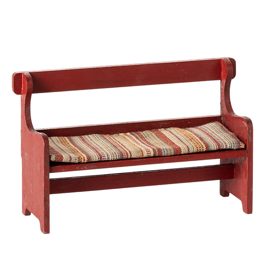 Maileg Bench in Red , Mouse Size