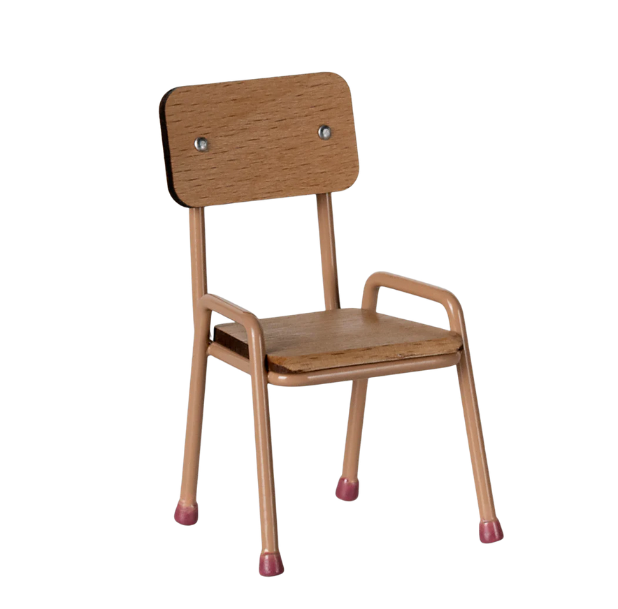 Maileg Chair, Mouse - Dark powder