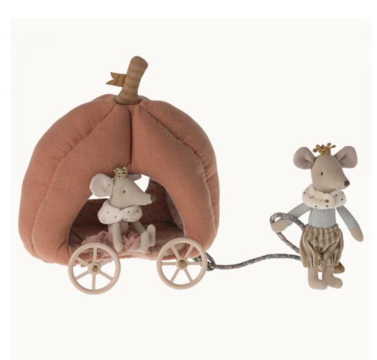 PRE ORDER Maileg Pumpkin carriage, Mouse