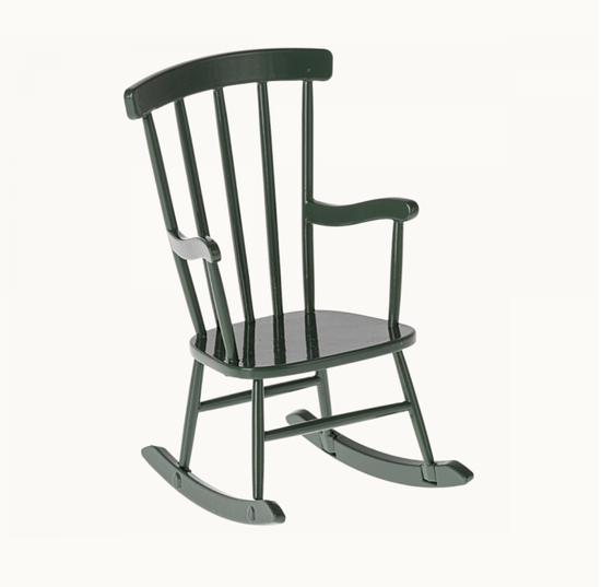 Maileg Rocking chair, Mouse - Dark green