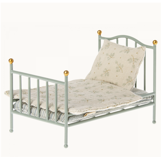 Maileg Vintage bed, Mouse - Mint