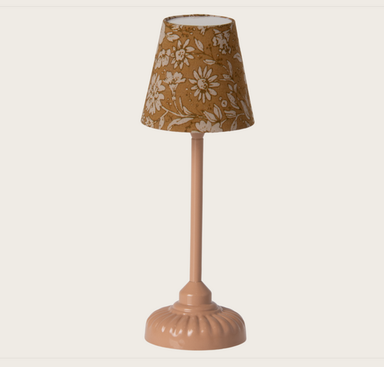 Maileg Vintage floor lamp, Mouse - Dark powder