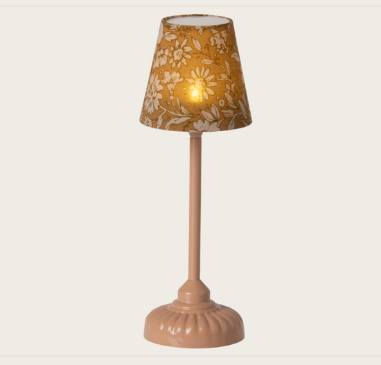 Maileg Vintage floor lamp, Mouse - Dark powder