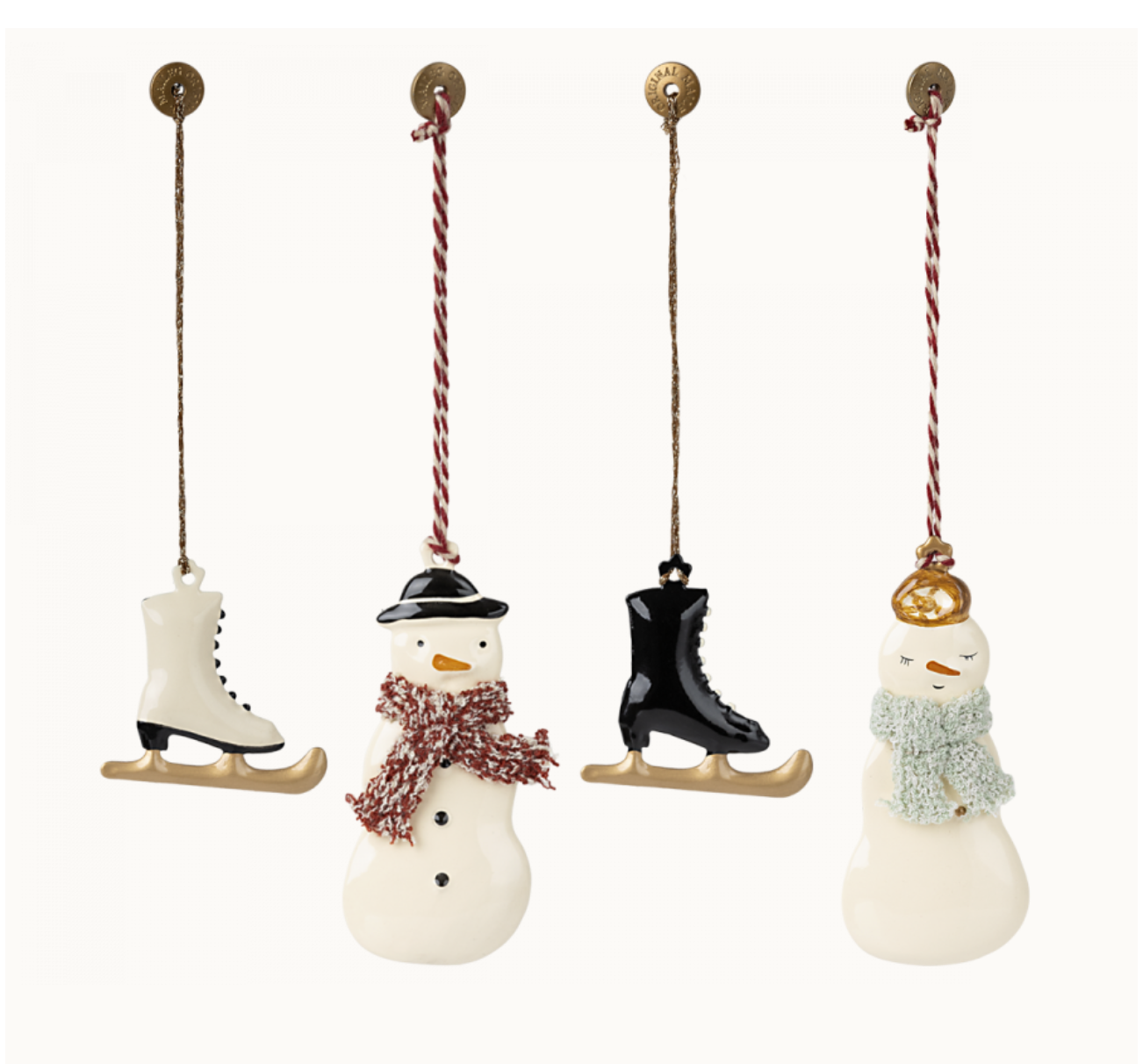Load image into Gallery viewer, Metal ornament set - Winter wonderland by Maileg
