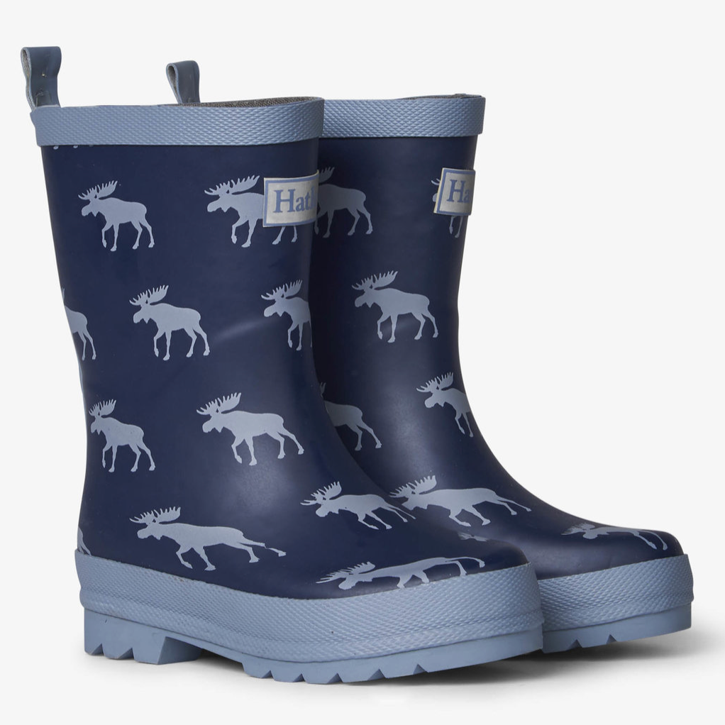 HATLEY Moose Silhouettes Matte Rain Boots