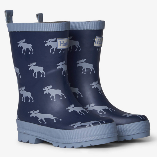 HATLEY Moose Silhouettes Matte Rain Boots