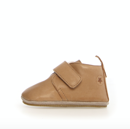 NATURINO Leather Baby Shoes in Nocciola