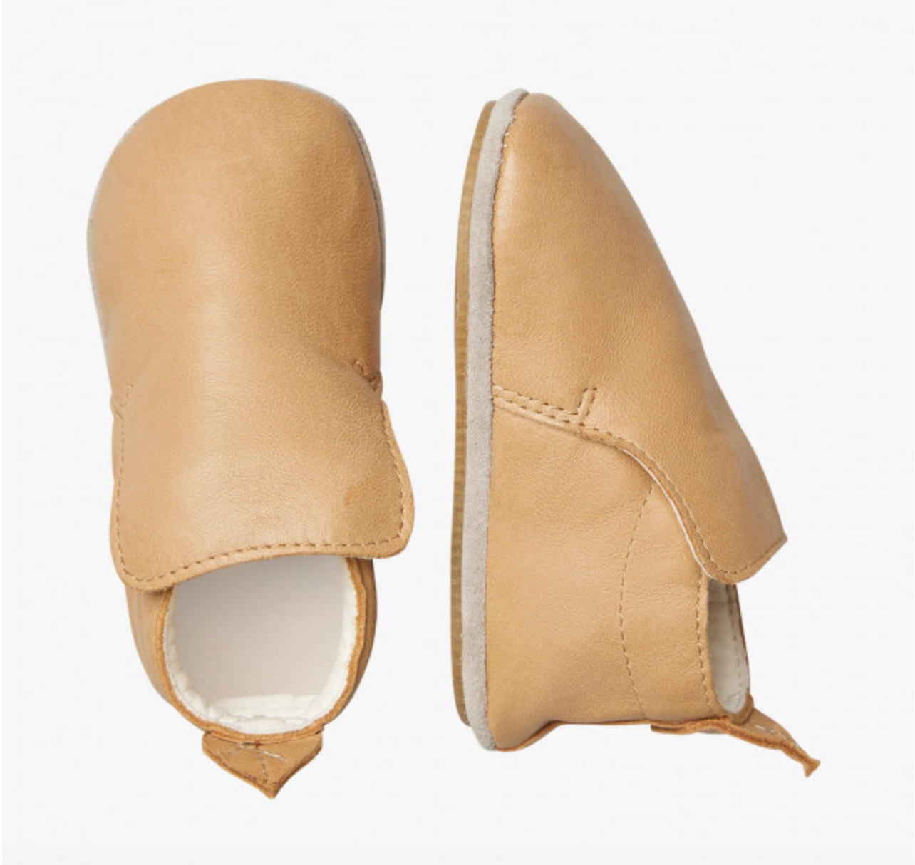 NATURINO Leather crib shoes  Nocciola - Light brown