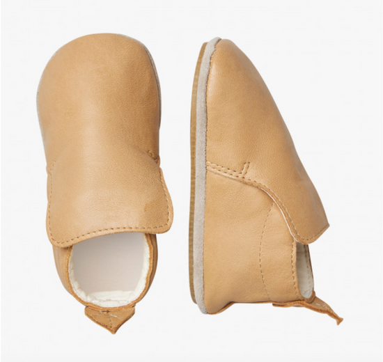 NATURINO Leather crib shoes  Nocciola - Light brown