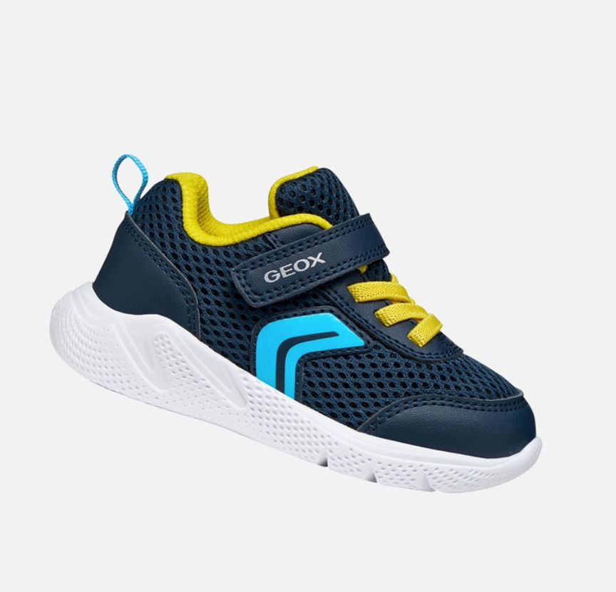 GEOX Sprintye Runners Navy/Yellow