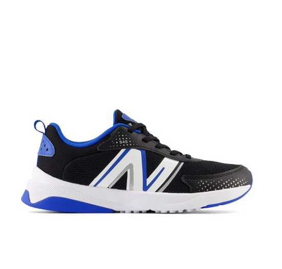 New Balance Boys' 545 Running Shoe in Black/Blue Oasis
