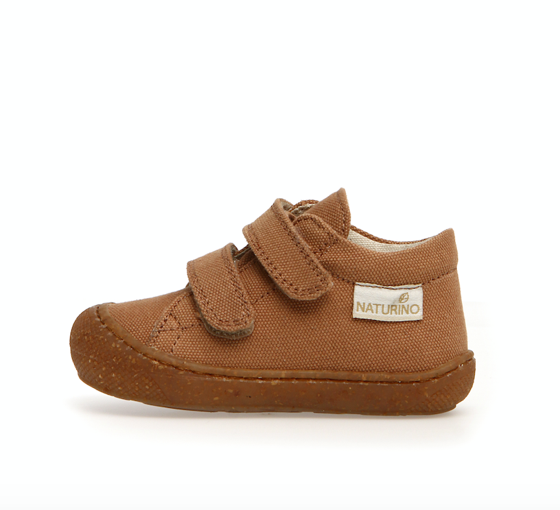 Canvas First Steps Shoes, Nocciola by Naturino