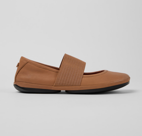 CAMPER Nude Leather Ballerina for Women