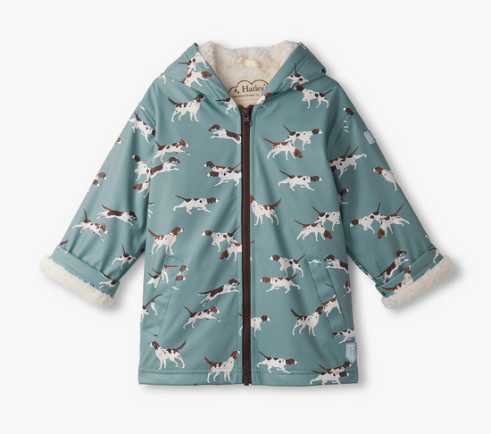 On the Hunt Sherpa Lined Rain Jacket by Hatley