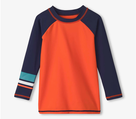 Orange Long Sleeve Rashguard By Hatley