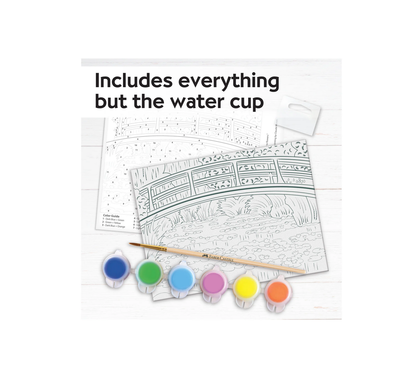 Paint by Number Museum Series - The Japanese Footbridge by Faber-Castell