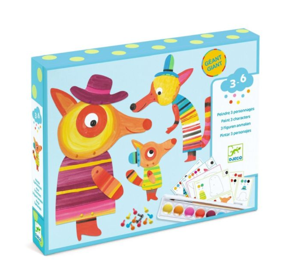 Painting for the little ones / The fox family by Djeco