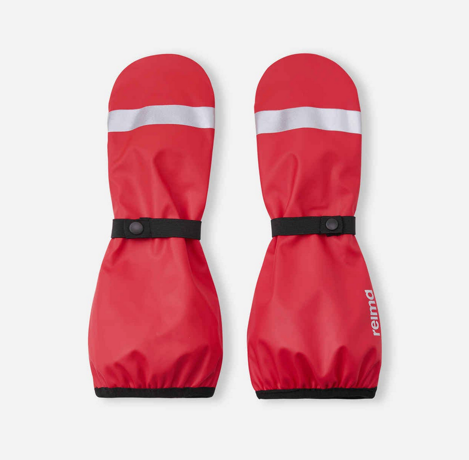 REIMA Waterproof Shell Rain Mittens - Puro - Reima Red