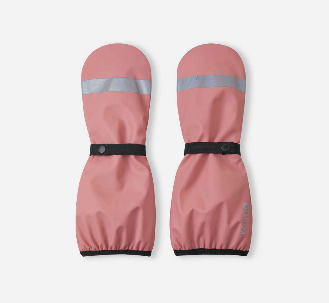 REIMA Waterproof Shell Rain Mittens - Puro - Rose blush