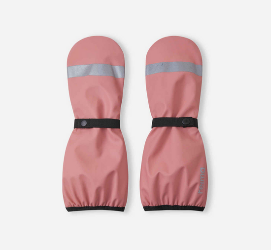 REIMA Waterproof Shell Rain Mittens - Puro - Rose blush