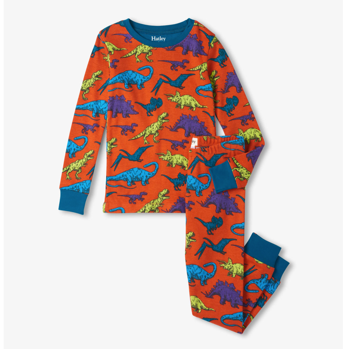 Hatley Real Dinosaurs Kids Organic Cotton Pajama Set