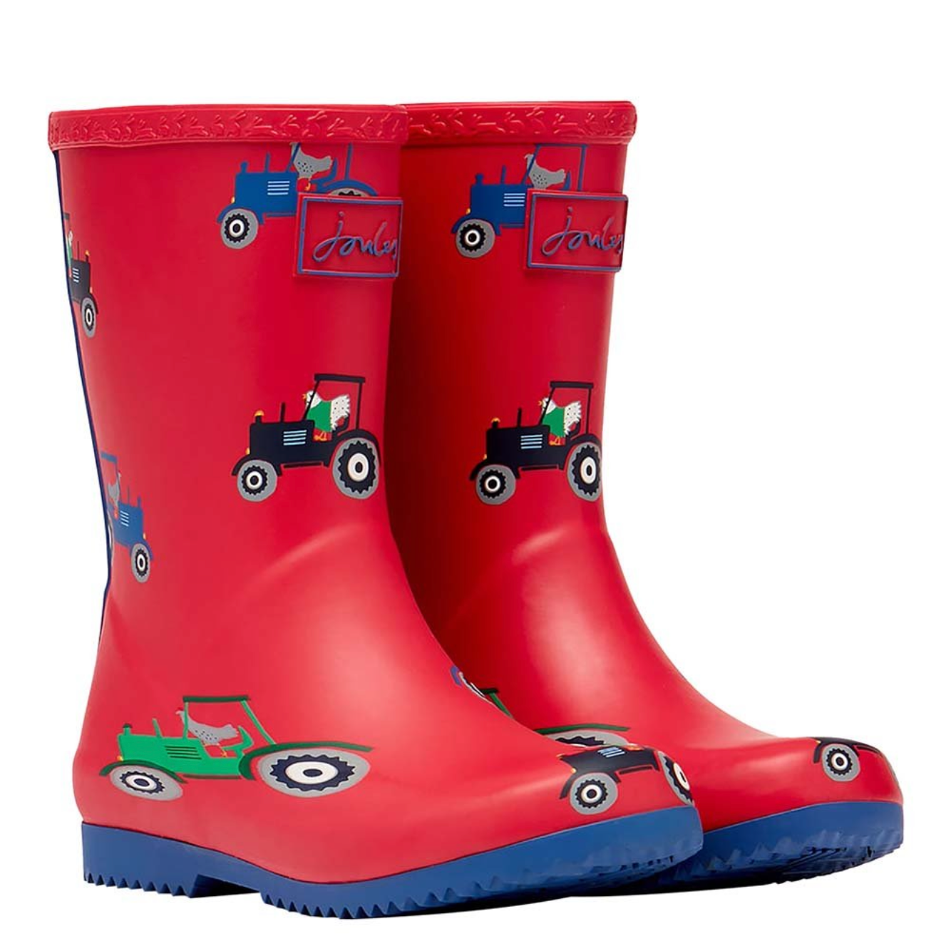 Joules Roll Up Waterproof Rain Boot Red Tractor