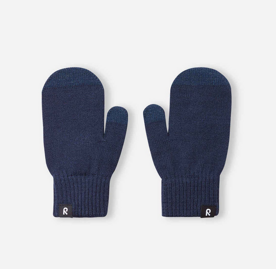 Reima Cotton Knit Mittens - Vantus - Navy