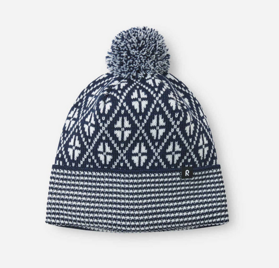 Reima Merino Wool Beanie - Kuurassa Pink  Navy