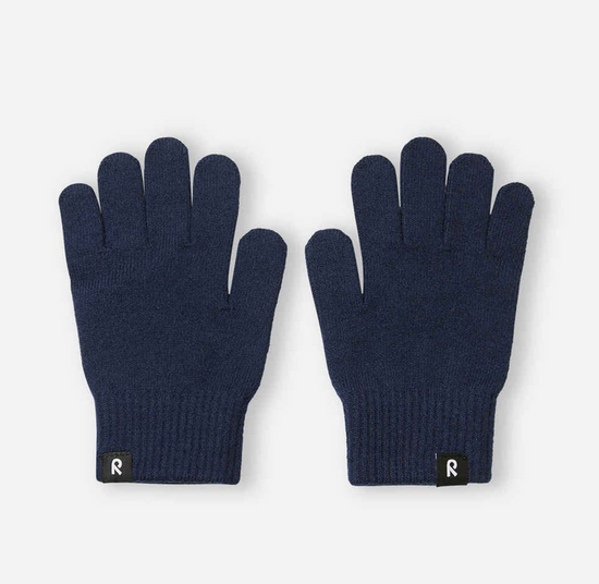 Reima Cotton Blend Knit Gloves - Vipatus - Navy