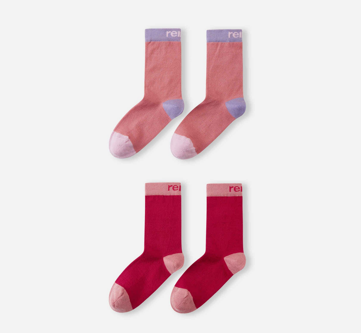 Reima Wool Blend Socks - Parit - Rose blush