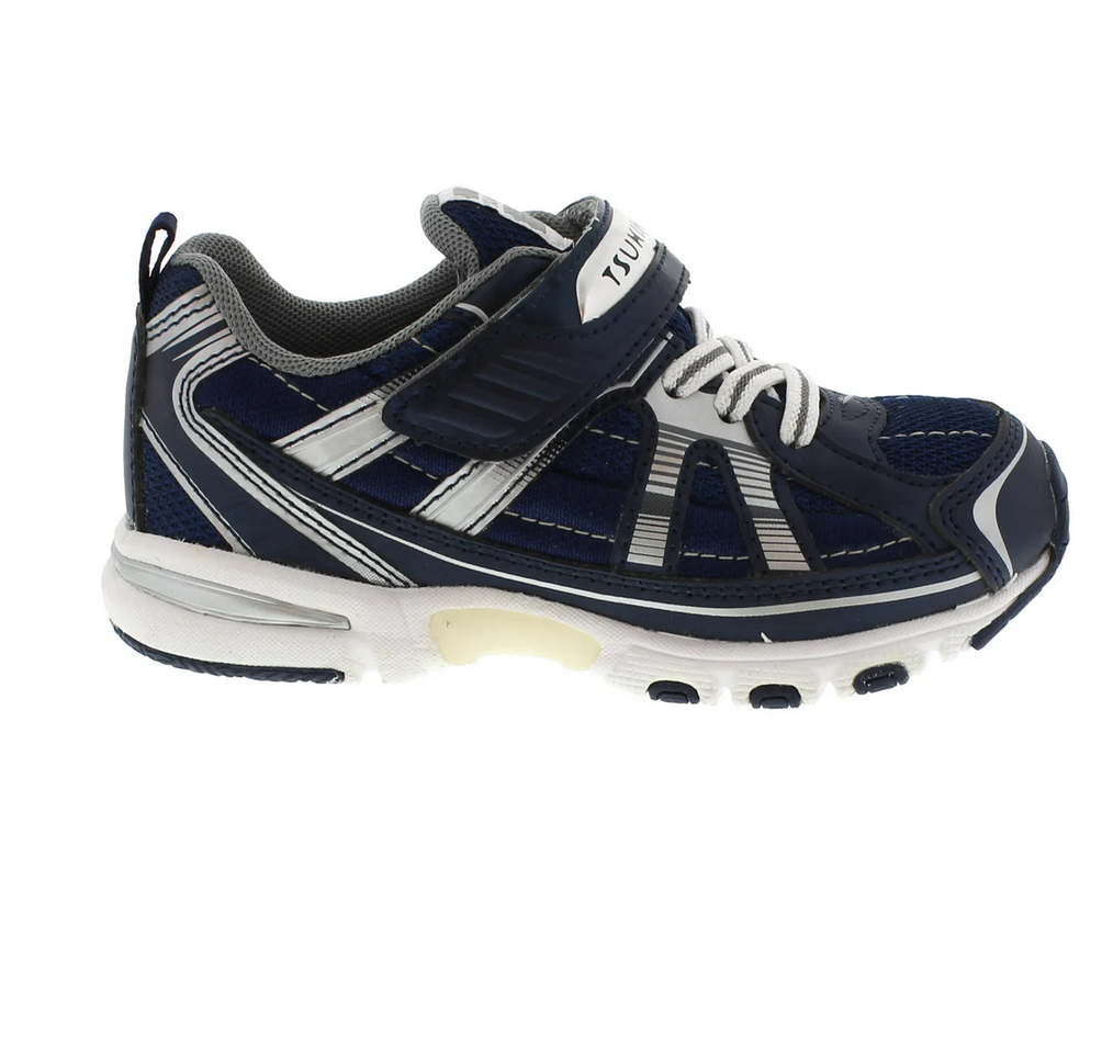 Tsukihoshi STORM Child Shoes Navy Silver
