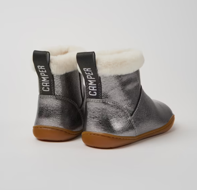 Peu Grey Leather Boots by Camper