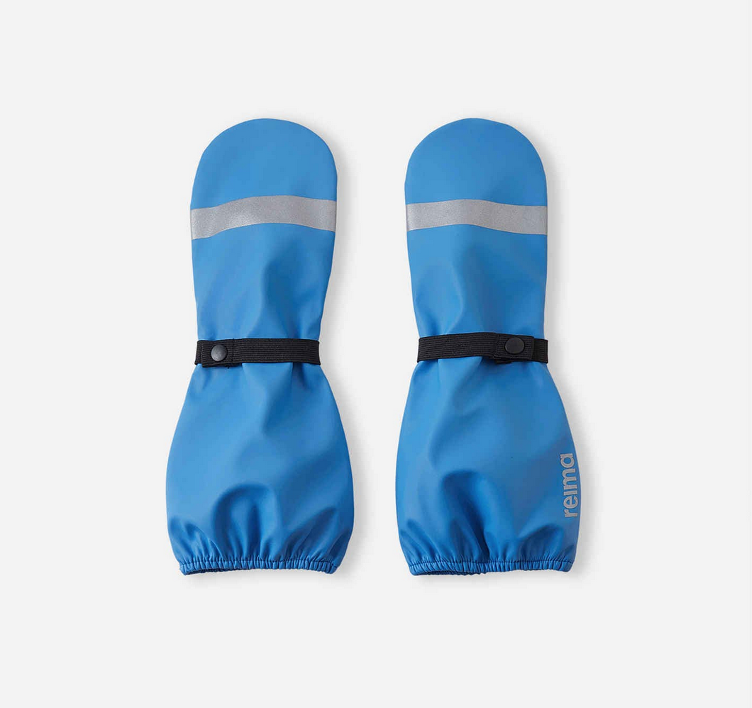 REIMA Kura Rain Mittens Cool Blue