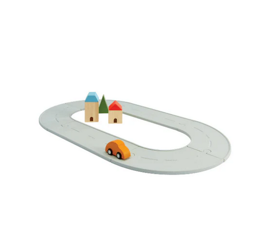 Rubber Road & Rail Set - Small by Plan Toys