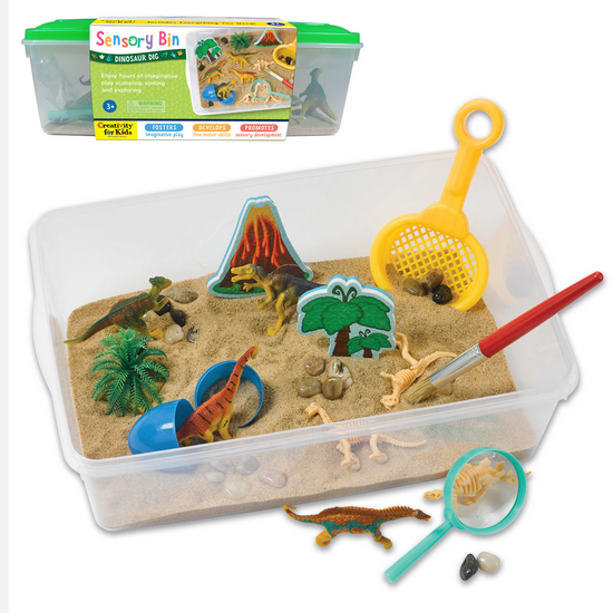 Sensory Bin Dinosaur Dig by Faber-Castell