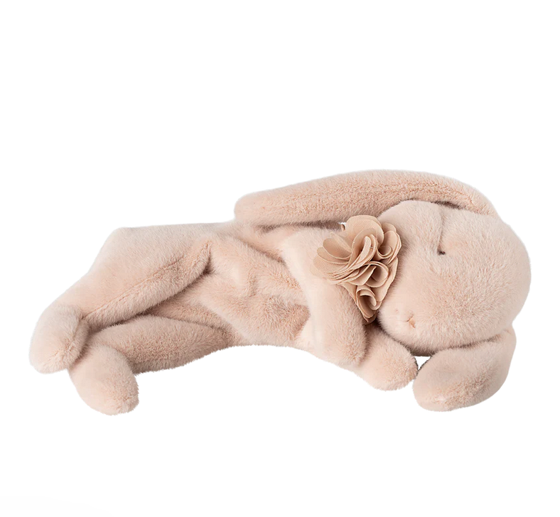 Maileg - Sleeping bunny plush, Small - Powder