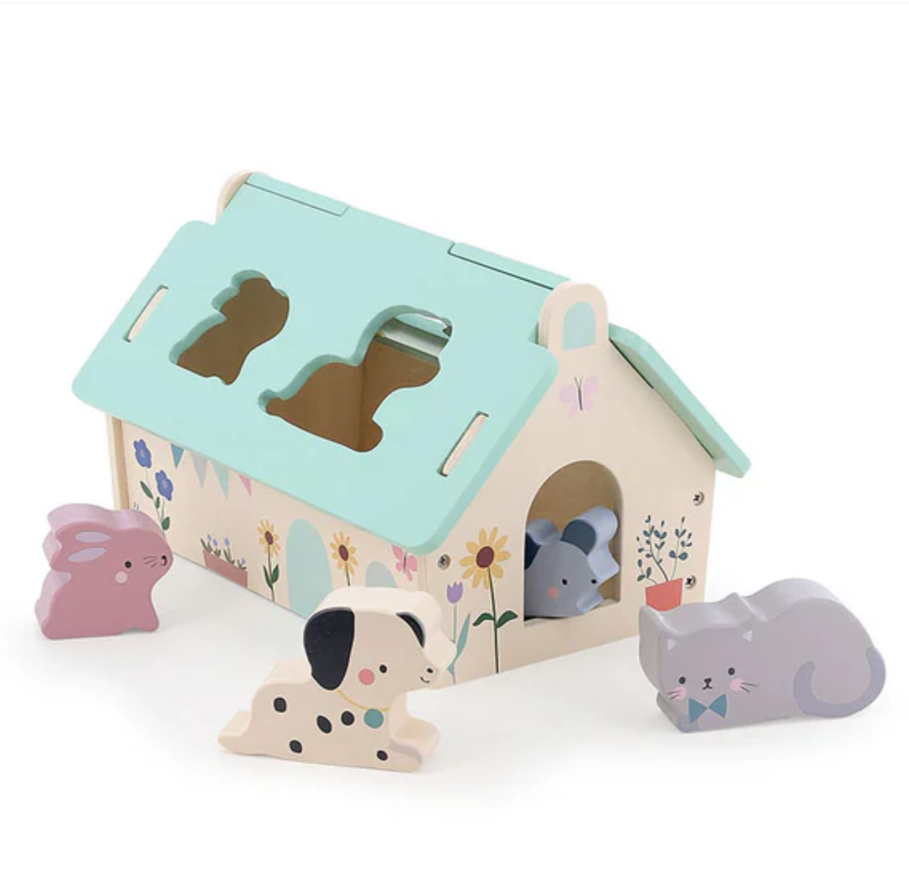 Tiny House Shape Sorter by Sarah Betz and  Vilac