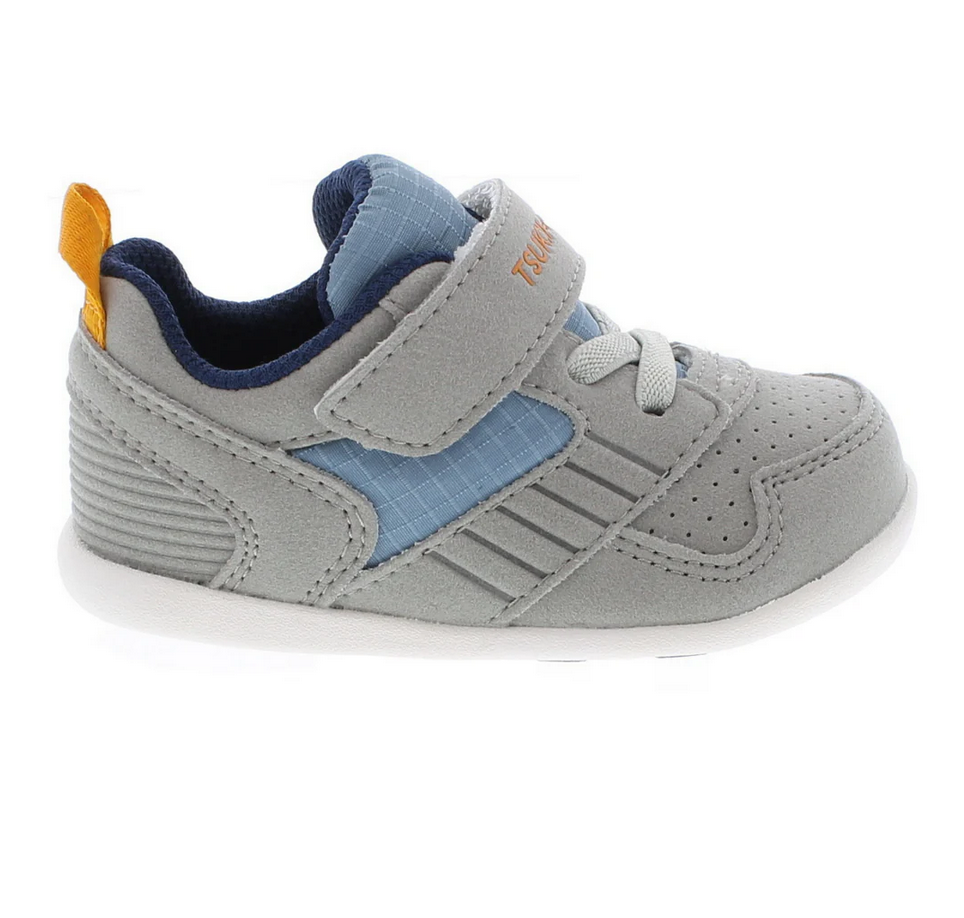 Tsukihoshi RACER Baby Shoes Grey Sea