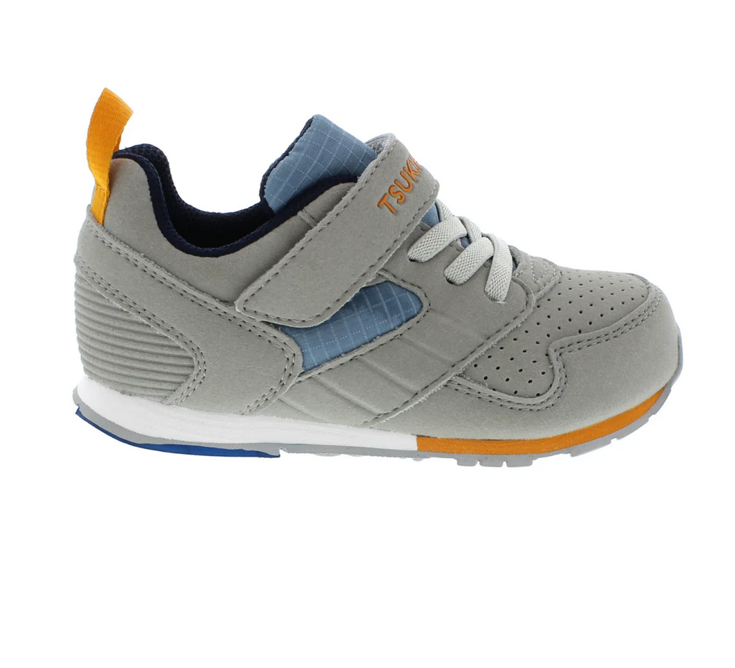 Tsukihoshi RACER Child Shoes Grey Sea